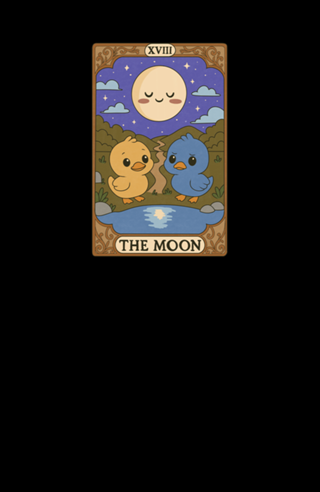 Duck Tarot - The Moon