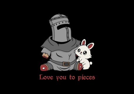 Love you to Pieces Knight and Bunny