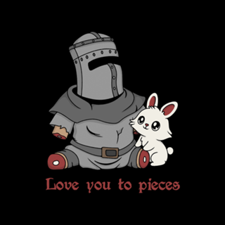 Love you to Pieces Knight and Bunny