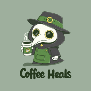 Coffee Heals – Plague Doctor