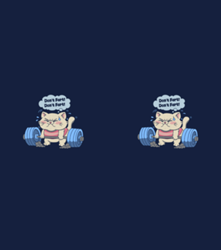 Don't Fart Gym Cat