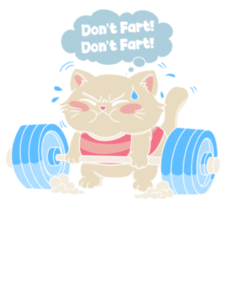 Don't Fart Gym Cat