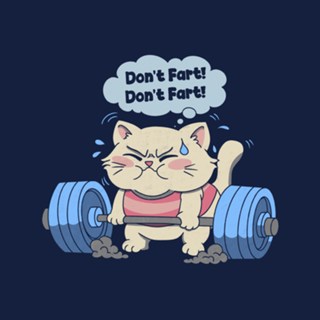 Don't Fart Gym Cat
