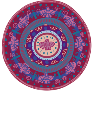 Mandala do Sagrado feminino vermelho