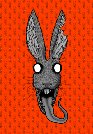Coelho de terror (laranja)