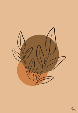 Folhas minimalistas
