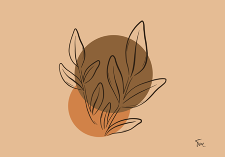 Folhas minimalistas