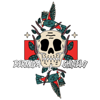 BERMUDA E CHINELO SKULL