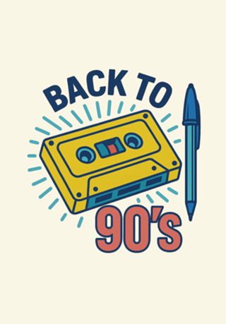 Fita Cassete K7 - Back To The 90's Nostalgia