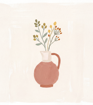 Vaso de Flores com florzinhas