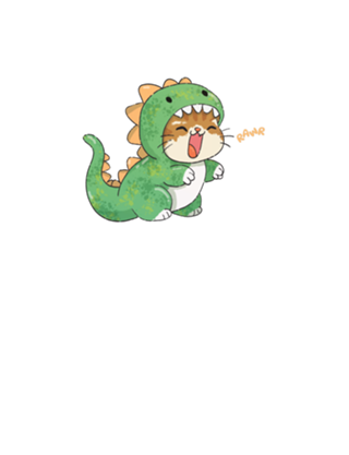 Gatinho Dinossauro