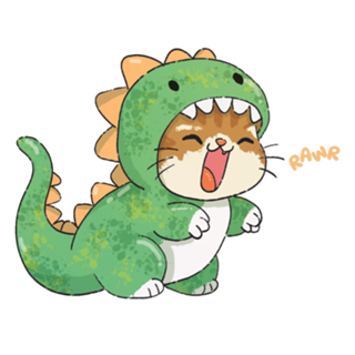 Gatinho Dinossauro