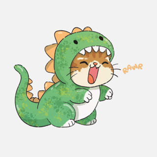Gatinho Dinossauro