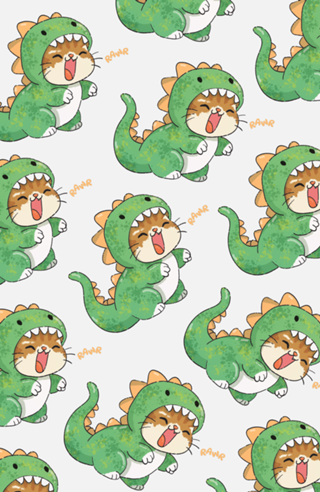 Gatinho Dinossauro