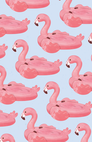 Flamingo flutuante