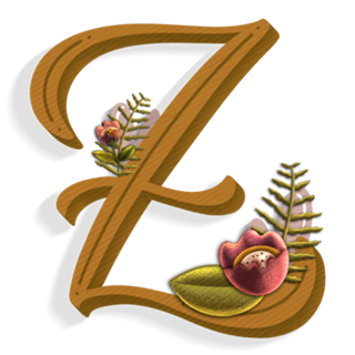 Botanical Letters - Letra Z