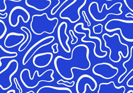Abstract Shapes in Blue