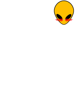 Alien colorido com óculos individual #9