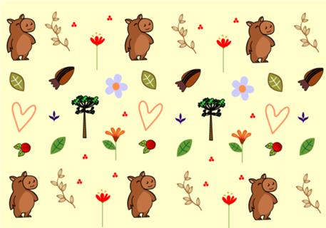Estampa Capivara