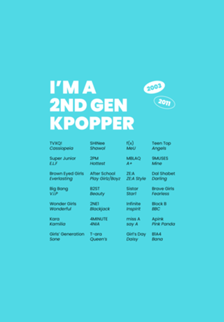 I'm a 2nd gen kpopper