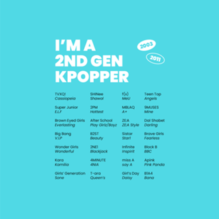 I'm a 2nd gen kpopper