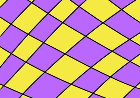 Checked Purple and Yellow