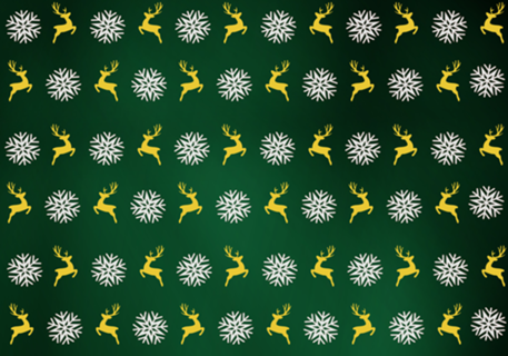 NATAL ILUSTRADO FLOCOS DE NEVE E RENA