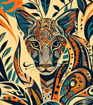 Animal print tropical
