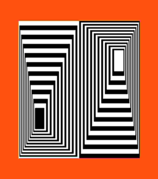 Abstrato 3D em linha