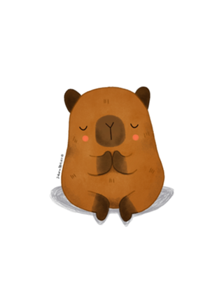 Capivara Meditando