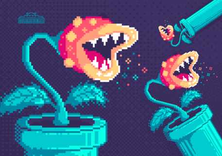 Planta Carnívora (Pixel Art)