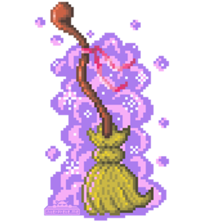 Vassoura Mágica (Pixel Art)