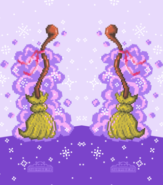 Vassoura Mágica (Pixel Art)