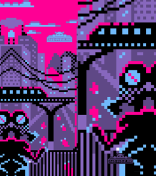 Neon ToxicCity (Pixel Art)