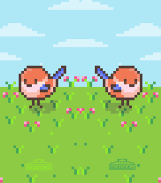 Passarinho Tikinho (Pixel Art)