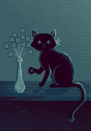 A Tentação do Gato (Pixel Art)