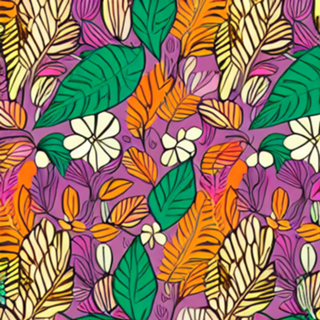 Folhas coloridas I