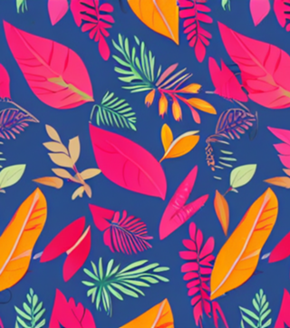 Folhas coloridas II