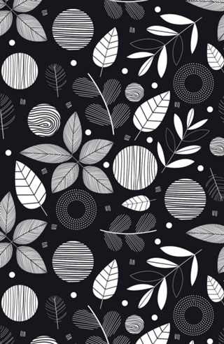 Floral Black