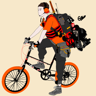 Art boy and his future bike