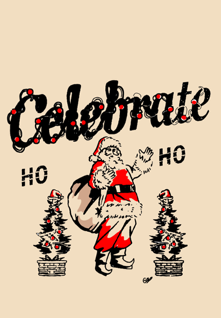 Christmas celebration illustration