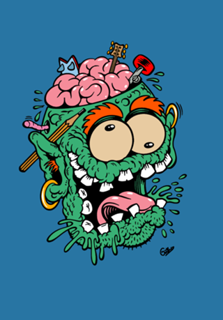 Self portrait illustration