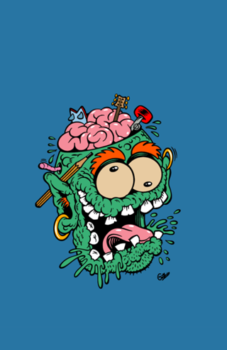 Self portrait illustration