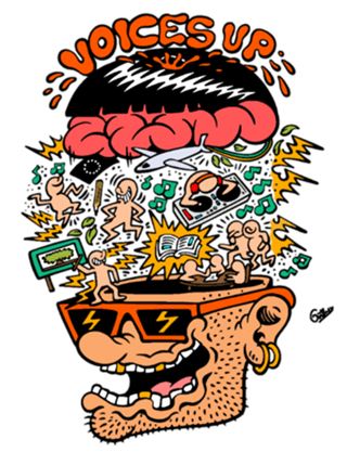 Illustration voices in my mind