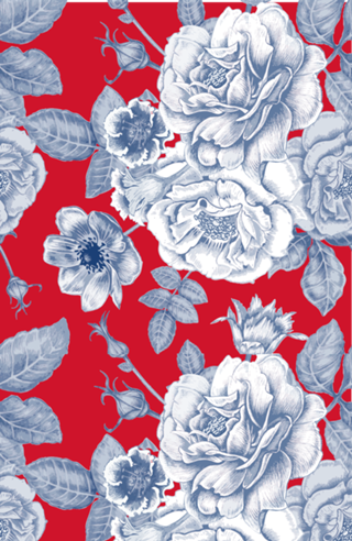 Floral Navy