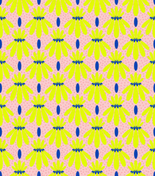 Flor desconstruída | fundo rosa