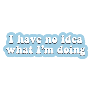 I have no idea what I'm doing