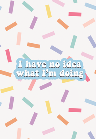 I have no idea what I'm doing