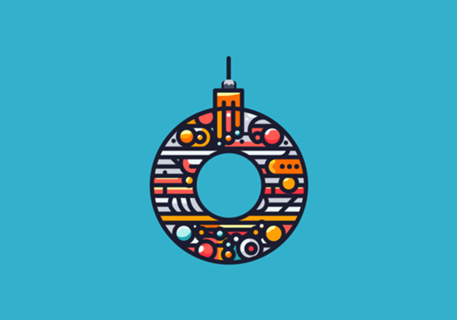 Bolinha Geométrica de Natal