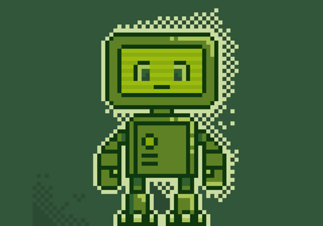 Pixel art Computer Boy